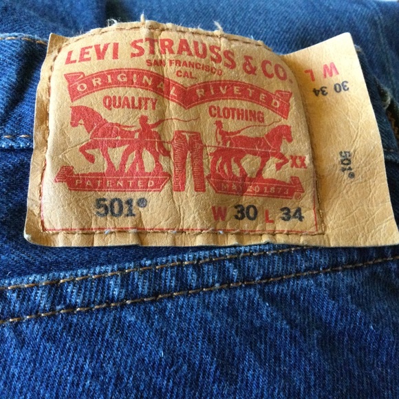✔️ Original Levi’s 501 Shrink to Fit 30x34 Shrunk 28x30 - Picture 3 of 5